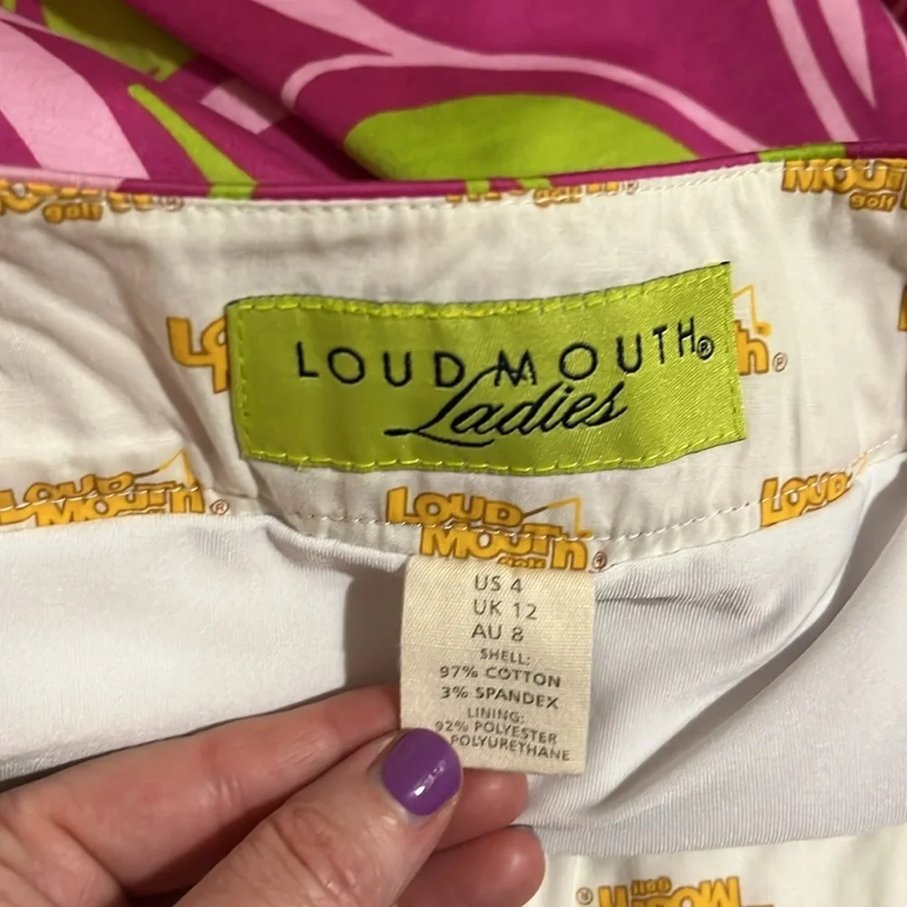 Loudmouth Ladies Golf Skort/Skirt size 4
